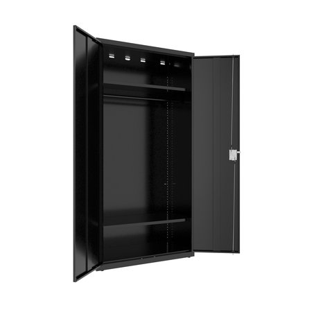 HIRSH Wardrobe Cabinet, 18 in.D x 36 in.W x 72 in.H, Black 25063